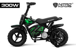 Eco Flee elektrische minibike Pocketbike met zijwielen300W