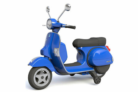 Vespa kinderscooter 12v blauw