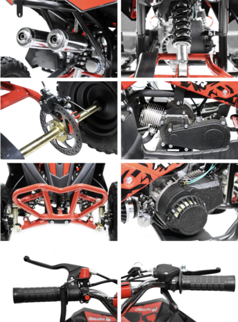 avenger miniquad nitro motors 49cc motocars benelix